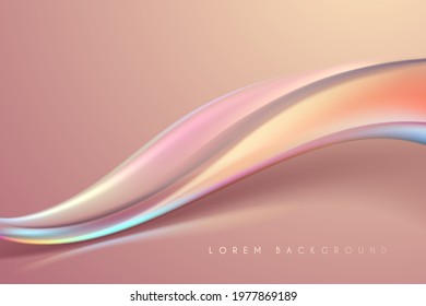 Abstract soft color wave background