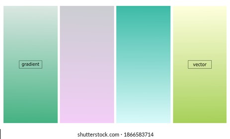 Resumen de colores suaves degradado fondo de diseño minimalista. Plantilla de diseño vectorial de colores azul pastel, verde y violeta. Simple interfaz de usuario o diseño web cubierta de espacio creativo para publicidad 