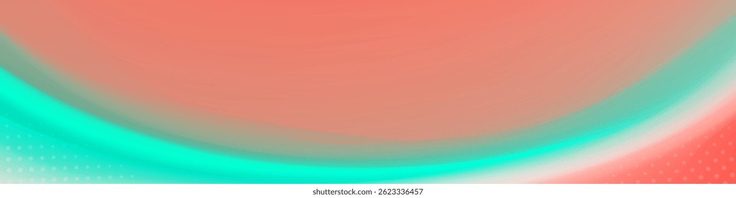 Abstract soft coral and teal wave flowing background