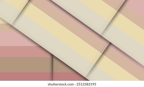 Abstract Soft Curves in Muted Earthy Tones