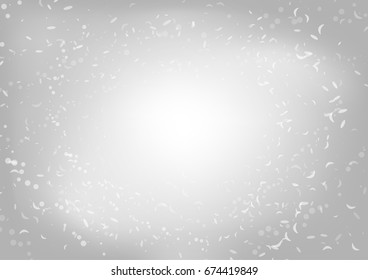 Abstract soft glitters on blurred gray background
