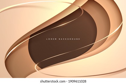 Abstract soft gold light luxury background