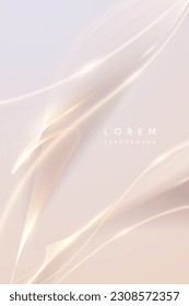 Abstract soft golden light lines background