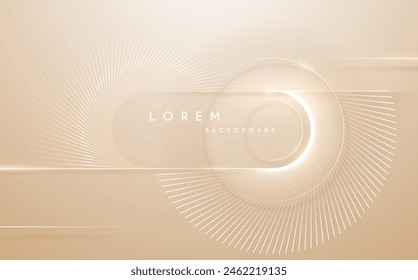 Abstrakter Hintergrund mit weichen goldenen Linien