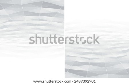Abstract soft gradient art and triangle shapes perspective backgrounds.