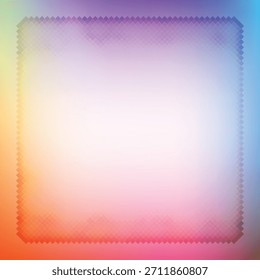 Fondo suave Abstractas del gradiente con un rectángulo esmerilado del efecto del vidrio