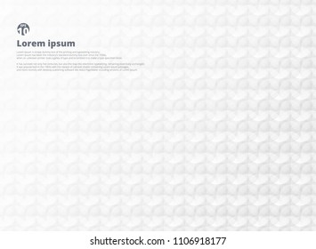 Abstract of soft gradient grey and white circle shape pattern background. You can adjust and use for business presentation. illustration vector eps10
