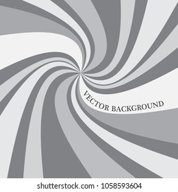 Abstract soft gray background with gray rays. Vector EPS 10