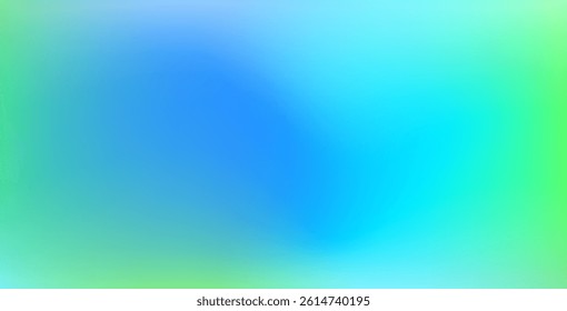 Abstract soft green and blue background. Vector design for web, banner, poster. Gradient wallpaper. Modern branding template for seasonal promotions.