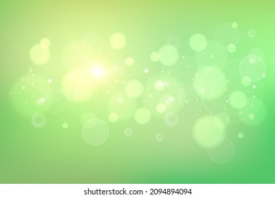 abstract soft green blurred gradient background, vector illustration