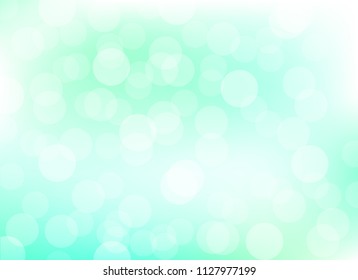 abstract soft green colorful bokeh background. beautiful vector