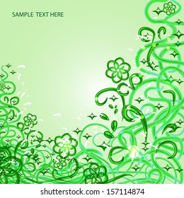 abstract soft green framework eps10 vector