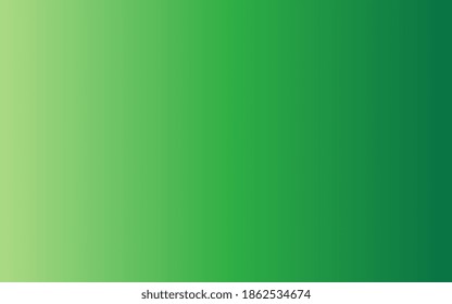 Resumen de ilustración de gradiente verde suave, gradación de color fresco