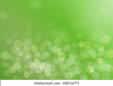 abstract soft green grass background with bokeh. vector illustration