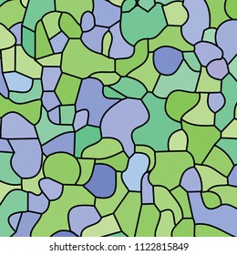 abstract soft green and purple color pastel background, art line abstract texture mosaic tile colorful style (vector)