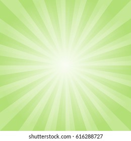 Abstract soft Green rays background. Vector EPS 10, cmyk