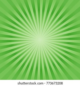 Abstract soft Green rays background. Vector EPS 10, cmyk