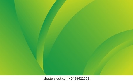 Diseño de fondo de onda amarilla suave y verde. se puede utilizar para banner, diseño, informe anual, diseño web. Vector Eps10