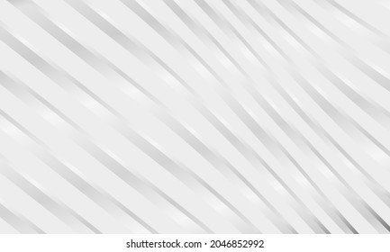 Abstract soft grey background with chrome lines. Silver and white texture. Vector illustration