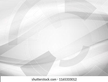 Abstract soft Grey Gradient background with wave. Vector illustration.
