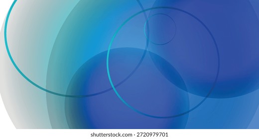 Fondo geométrico bokeh azul claro suave Abstractas para el fondo de negocios Ilustración de tecnología gráfica hitech Fondo de diseño digital Fondo de Plantilla de Web Fondo de pantalla de escritorio burbuja círculo