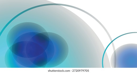 Fondo geométrico bokeh azul claro suave Abstractas para el fondo de negocios Ilustración de tecnología gráfica hitech Fondo de diseño digital Fondo de Plantilla de Web Fondo de pantalla de escritorio burbuja círculo