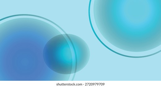 Fondo geométrico bokeh azul claro suave Abstractas para el fondo de negocios Ilustración de tecnología gráfica hitech Fondo de diseño digital Fondo de Plantilla de Web Fondo de pantalla de escritorio burbuja círculo