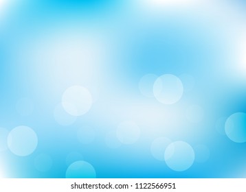 abstract soft light blue colorful bokeh defocused background.dotted beautiful vector