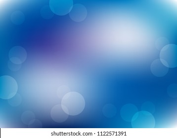 abstract soft light blue colorful bokeh defocused background.dotted beautiful vector