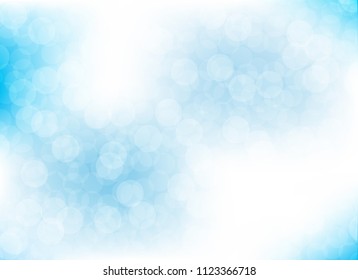 abstract soft light blue colorful bokeh defocused background.dotted beautiful vector