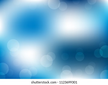 abstract soft light blue colorful bokeh defocused background.dotted beautiful vector