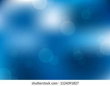 abstract soft light blue colorful bokeh defocused background.dotted beautiful vector