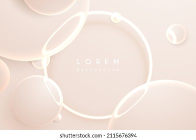 Abstract soft light circle background