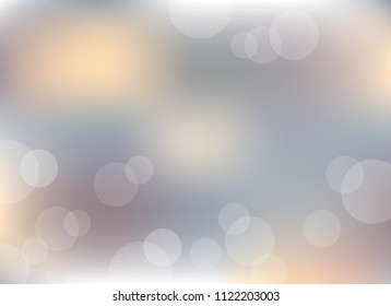 abstract soft light gray colorful bokeh defocused background.dotted beautiful vector