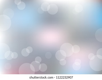 abstract soft light gray colorful bokeh defocused background.dotted beautiful vector