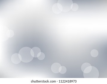 abstract soft light gray colorful bokeh defocused background.dotted beautiful vector