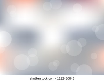 abstract soft light gray colorful bokeh defocused background.dotted beautiful vector