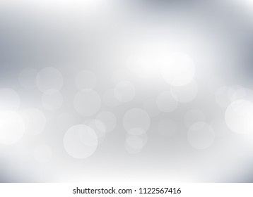 abstract soft light gray colorful bokeh defocused background.dotted beautiful vector