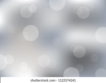 abstract soft light gray colorful bokeh defocused background.dotted beautiful vector