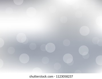 abstract soft light gray colorful bokeh defocused background.dotted beautiful vector