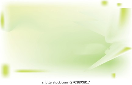 Abstract Soft Light Green to White Gradient Background with Ethereal Hazy Shapes and Gentle Blurry Texture