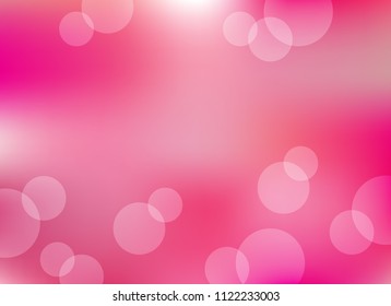 abstract soft light pink colorful bokeh defocused background.dotted beautiful vector