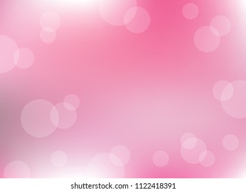 abstract soft light pink colorful bokeh defocused background.dotted beautiful vector