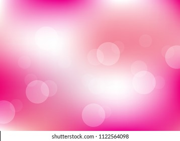 abstract soft light pink colorful bokeh defocused background.dotted beautiful vector