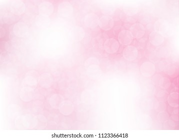 abstract soft light pink colorful bokeh defocused background.dotted beautiful vector