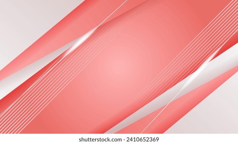 Abstract soft light red and white gradient minimal background. Vector abstract graphic design banner pattern presentation background web template.