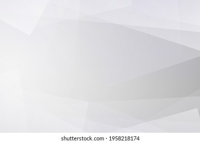 abstract soft light white and grey overlapping geometric shapes background