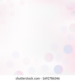Abstract soft minimal pastel pink color tone with circle ball shape frame background.