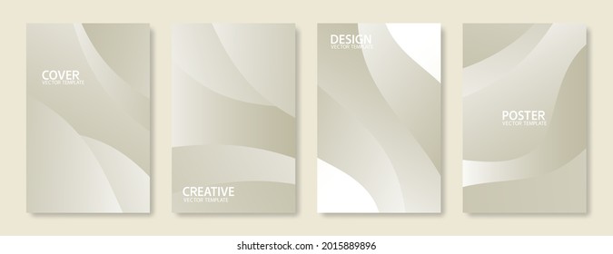Abstract soft modern cover design template. Abstract fluid waves dynamic background for banner, posters, flyer, brochure and wallpaper. Vector