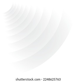 Resumen suave de fondo de onda blanca con efecto de grifo. Ilustración vectorial. Líneas suaves futuristas modernas para impresión de fondo, cubierta, papel tapiz, diseño mínimo, diseño web, publicación en medios sociales 